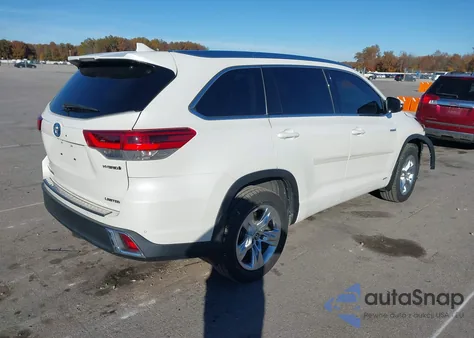 2018 Toyota Highlander Hybrid Limited z USA, uszkodzony, nr VIN 5TDDGRFH6JS046865